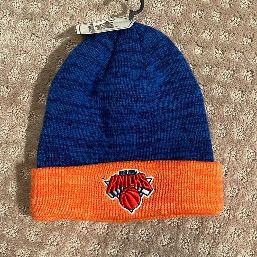 NBA Men's New York Knicks Cuffed Knit hat OSFM
